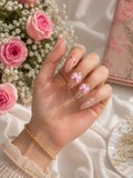 Cupid Sparkle Bow Press-On Nails