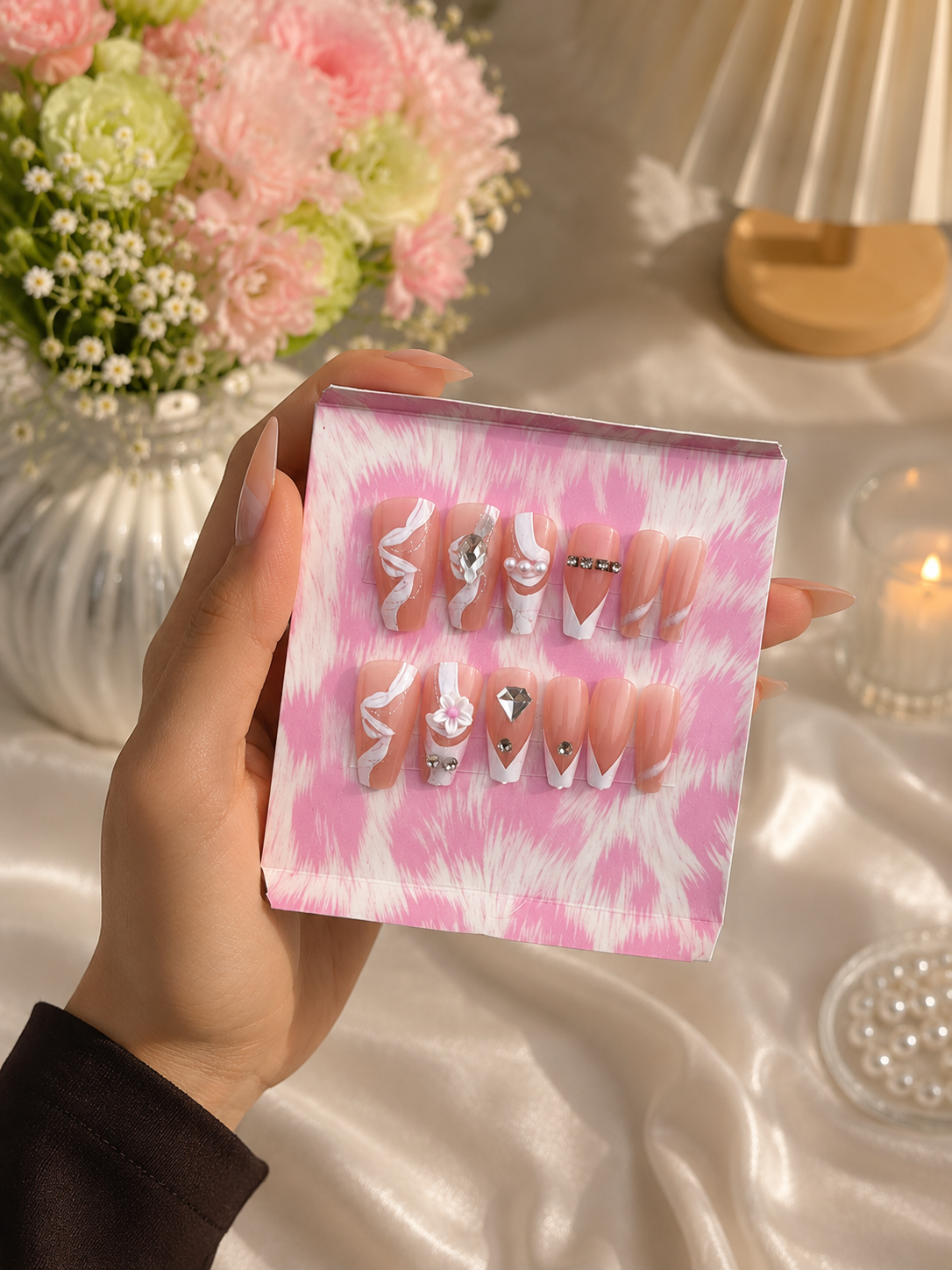 Diamond Blush Luxe Press-On Nails