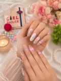 🎀 Blush Bow Bliss – Premium Press-On Nails  Price: